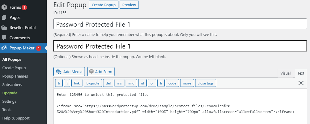 pda-sr-display-password-protected-file-in-content