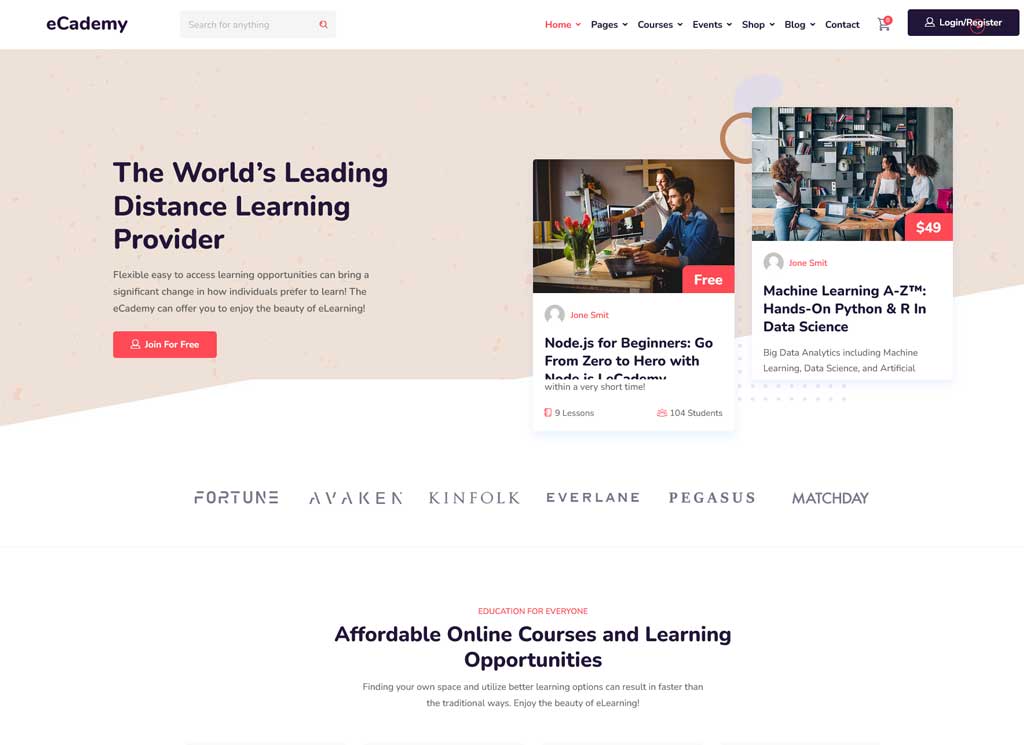 thèmes académiques wordpress