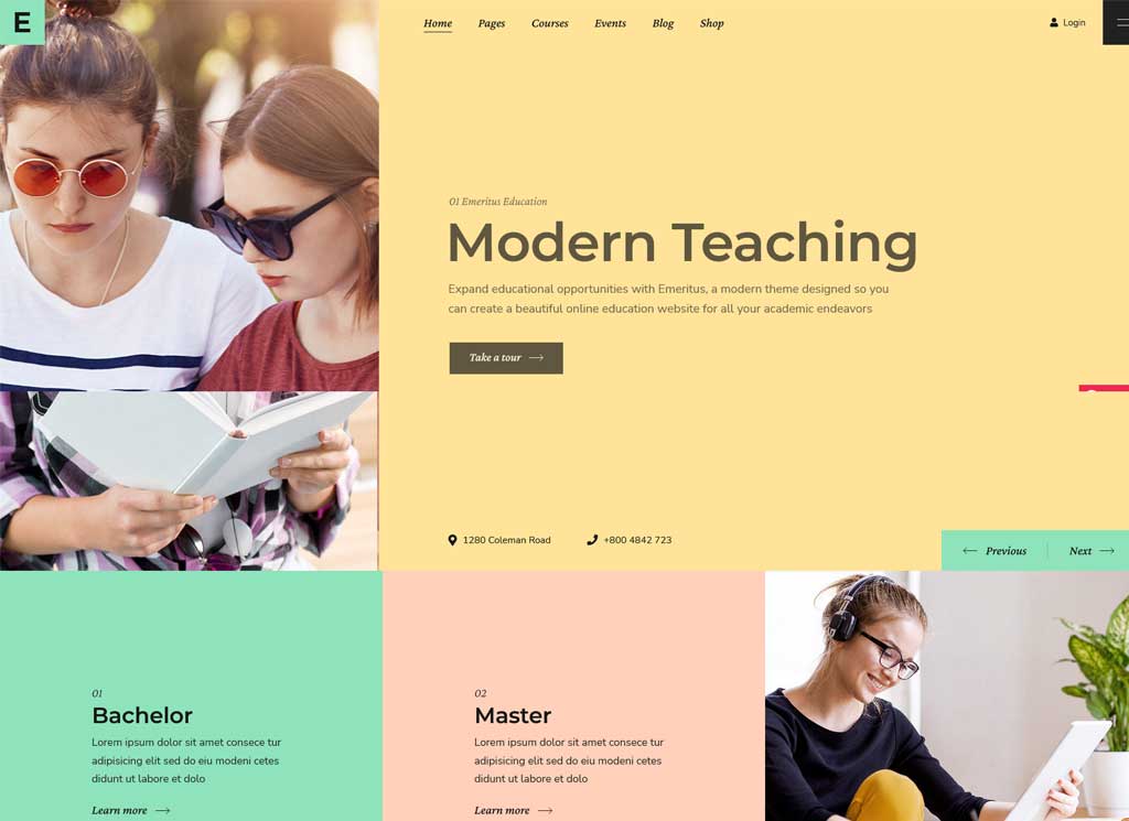 meilleur thème wordpress pour l'éducation