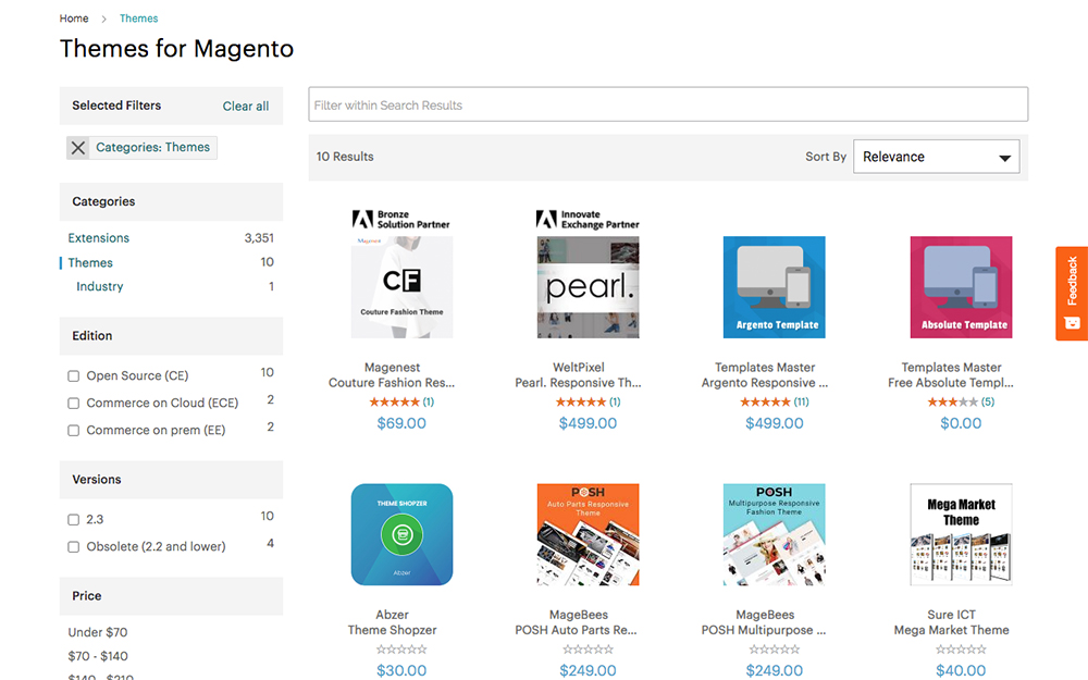 Magento themes