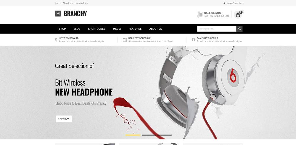 Branchy - Tema WooCommerce responsivo
