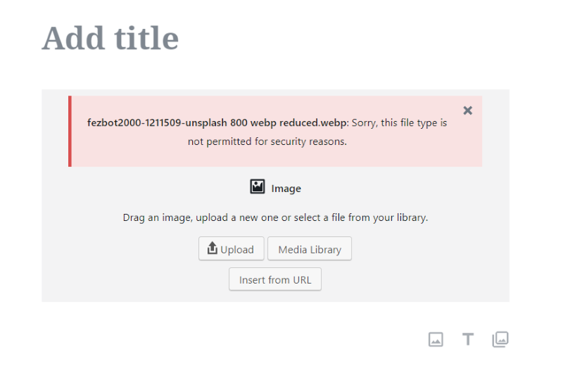 Obrazy WebP nieobsługiwane przez WordPress