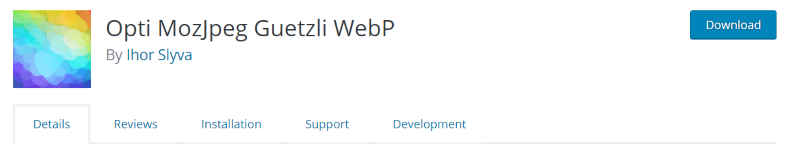 Opti MozJpeg Guetzli WebP