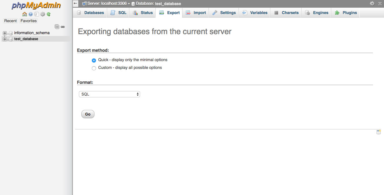 Ekspor database mySQL WordPress