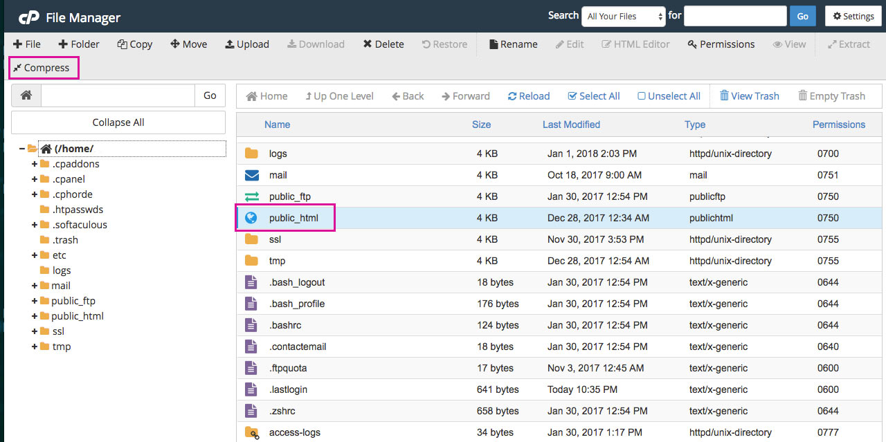 folder public_html