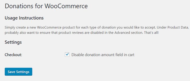 Einstellungen Potent Donations for WooCommerce-Plugin