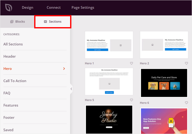 الأقسام الذكية - IsItWP - كاشف ثيمات WordPress المجاني smart sections