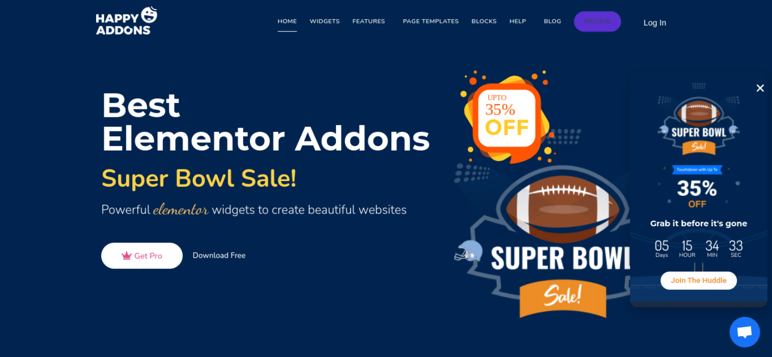 Happy Addons สำหรับ Elementor