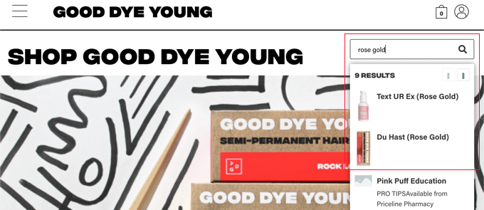 Página de resultados da pesquisa de produtos Good Dye Young Good Dye Young Product Search Results Page