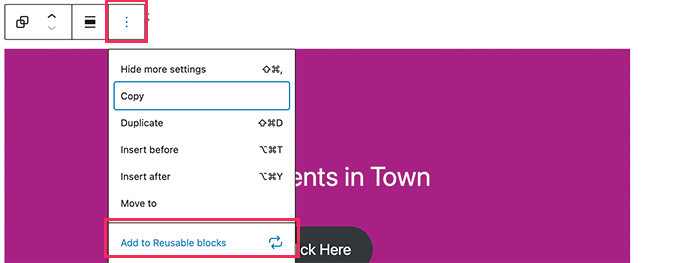 WordPressの再利用可能なブロック Reusable block in WordPress