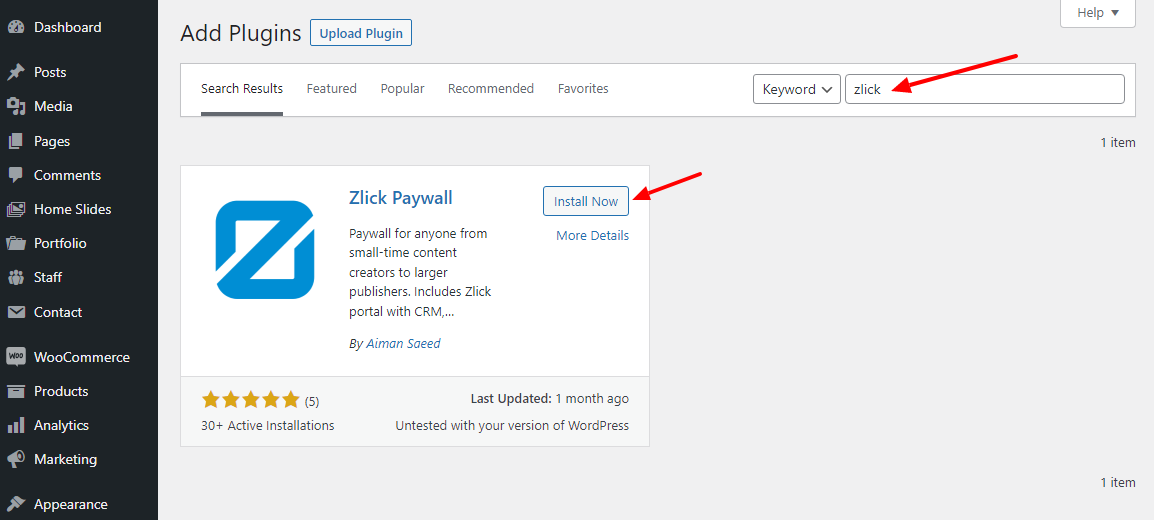 instal plugin zlick paywall