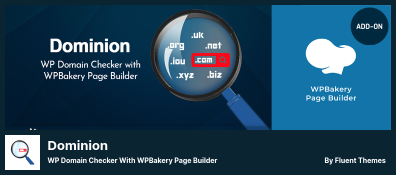 Dominion Plugin - WP Domain Checker z WPBakery Page Builder