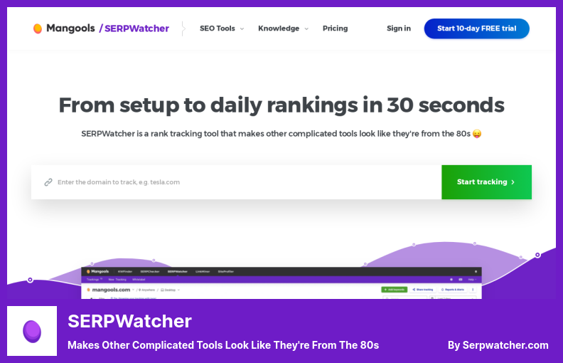 Wtyczka SERPWatcher — sprawia, że inne skomplikowane narzędzia wyglądają, jakby pochodziły z lat 80.