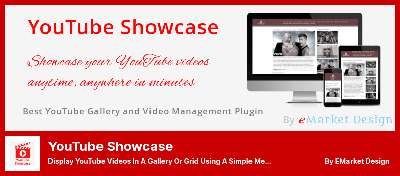 Plugin YouTube Showcase - Visualizza i video di YouTube in una galleria o in una griglia utilizzando un metodo semplice