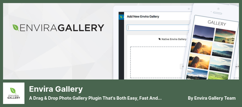 Plugin Envira Gallery - Un plug-in per la raccolta di foto drag & drop facile, veloce e potente
