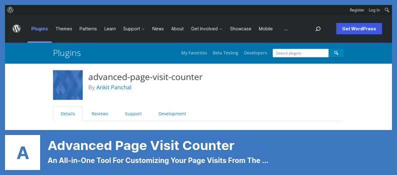 Plugin Advanced Page Visit Counter - Uno strumento all-in-one per personalizzare le visite alle pagine dal backend del sito web