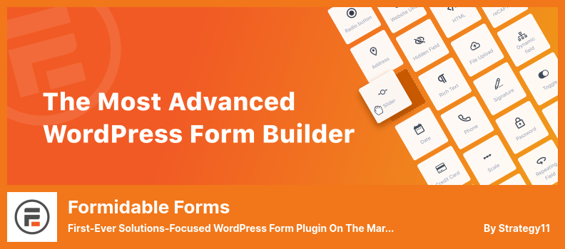Formidable Forms Plugin - Il primo plug-in per moduli WordPress incentrato sulle soluzioni sul mercato