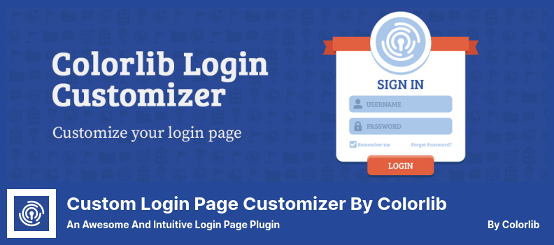 Personalizzazione della pagina di accesso personalizzata di Colorlib Plugin - Un plug-in per la pagina di accesso fantastico e intuitivo