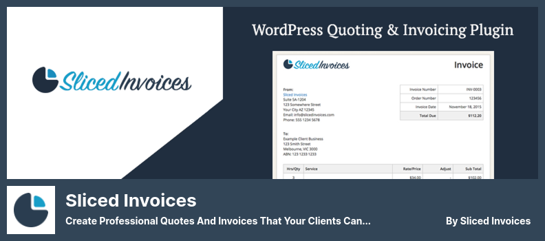 Plugin Sliced Invoices - Creați cotații profesionale și facturi pe care clienții dvs. le pot plăti online