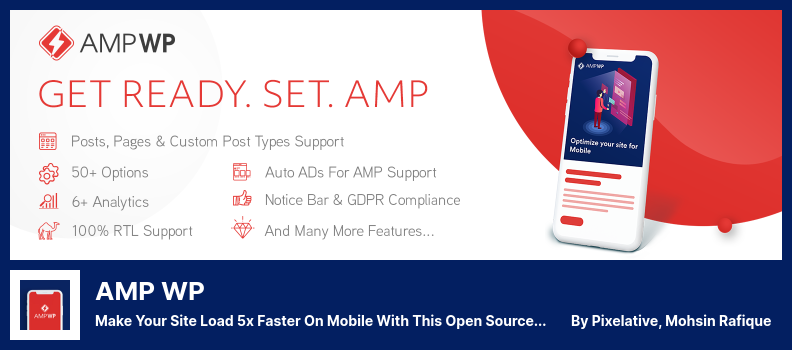 ปลั๊กอิน AMP WP - ทำให้ไซต์ของคุณโหลดเร็วขึ้น 5 เท่าบนมือถือด้วยโอเพ่นซอร์ส AMP Project