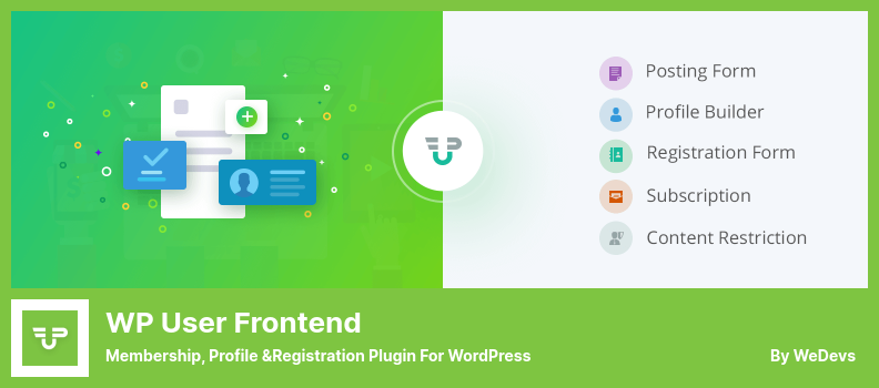 Plugin Frontend utente WP - Plugin di iscrizione, profilo e registrazione per WordPress