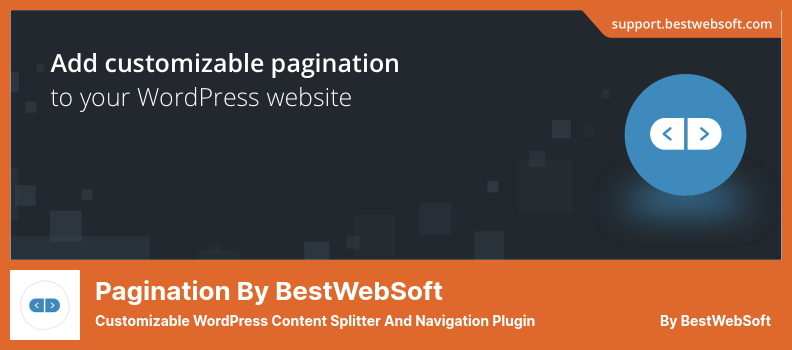 BestWebSoft 플러그인으로 페이지 매김 - 사용자 정의 가능한 WordPress 콘텐츠 분배기 및 탐색 플러그인