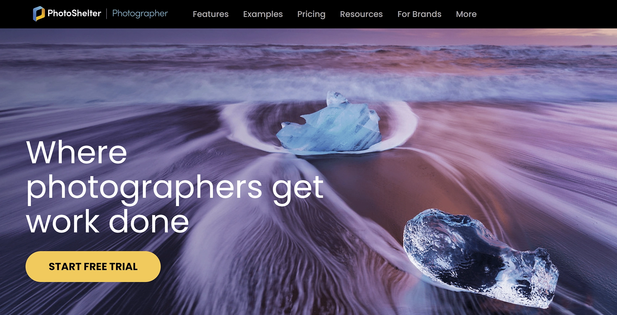 Eine der Optionen für den besten Website-Builder für Fotografen, PhotoShelter.