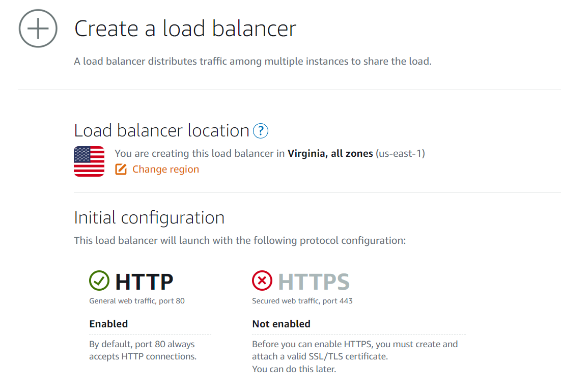 Criando um balanceador de carga na AWS