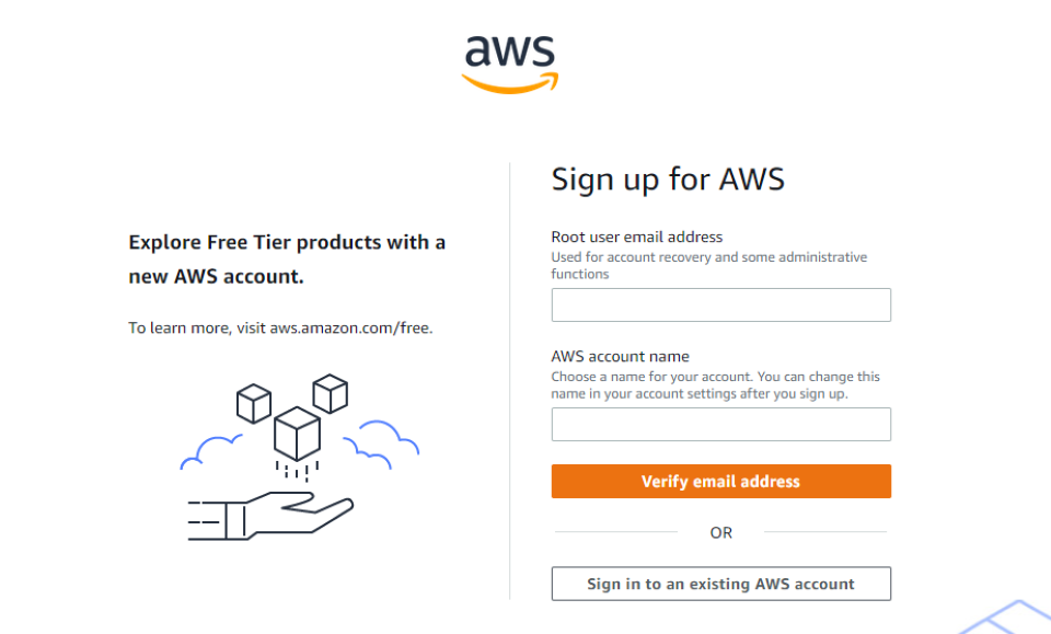 Création d'un compte AWS