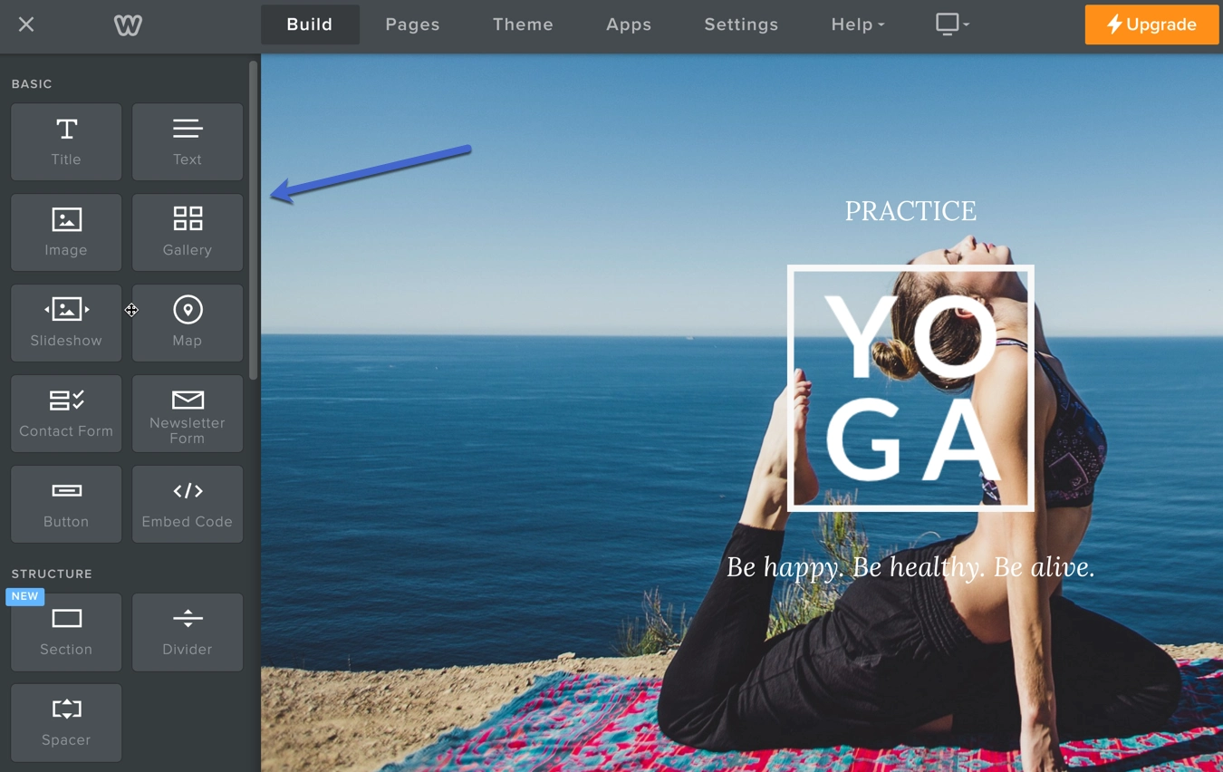 帶有模塊的 weebly 構建器 - Wix vs Weebly