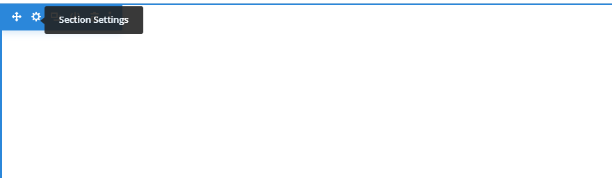 Configurações de seção