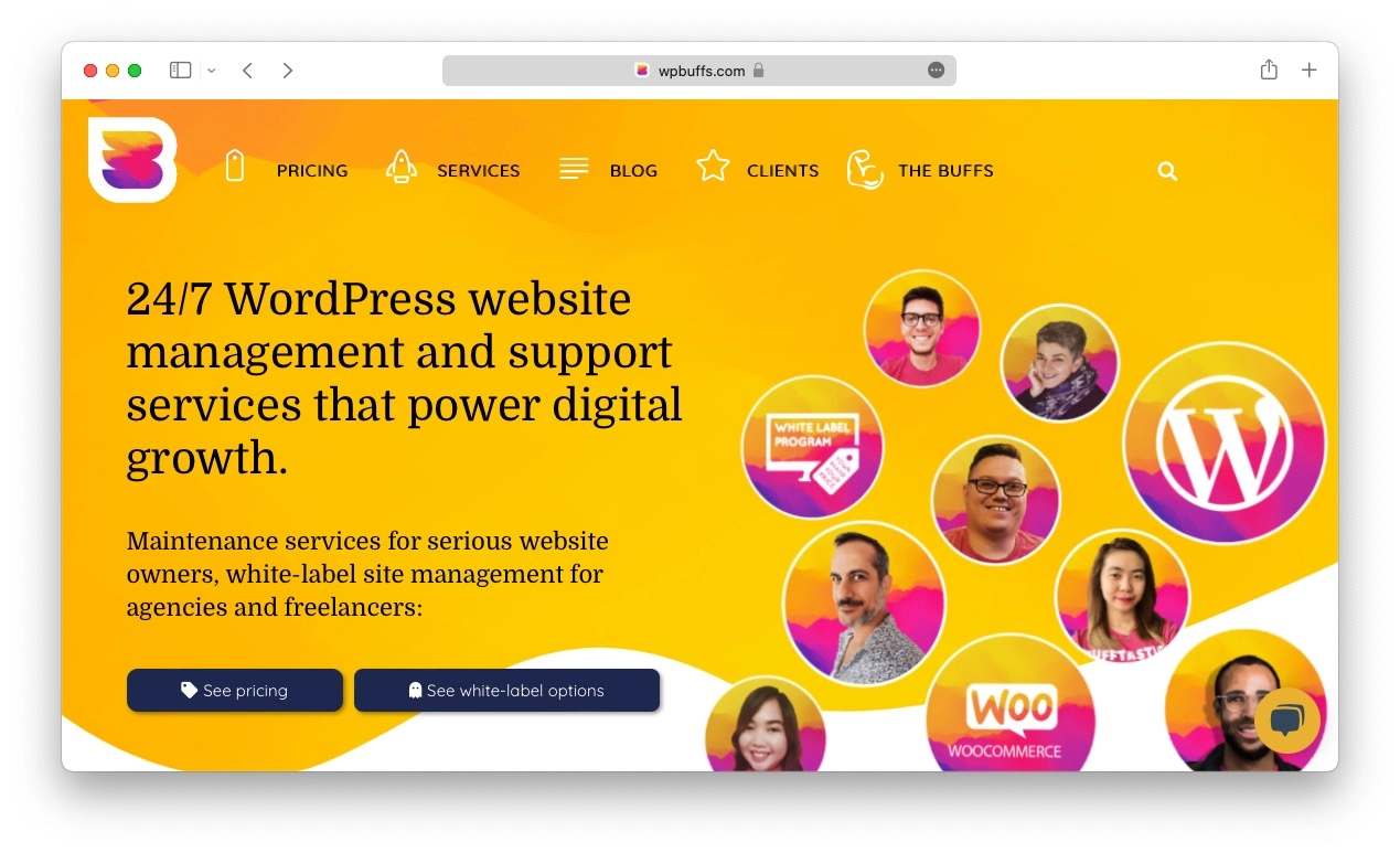 Служба поддержки WordPress: WP Buffs