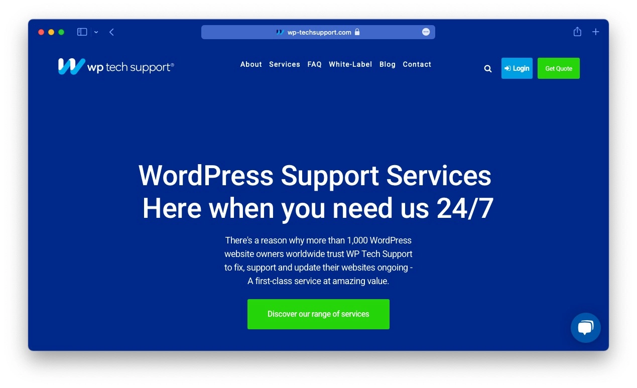 Обслуживание WordPress: Техническая поддержка WP