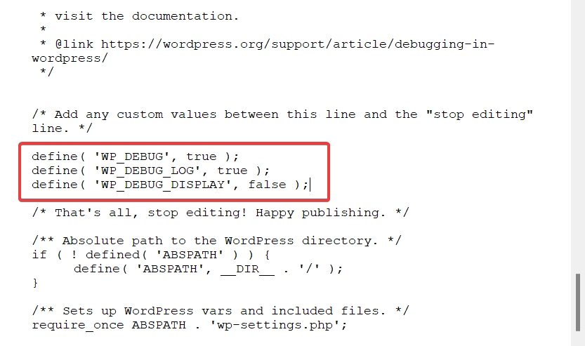 Bearbeiten der wpconfig-Datei, um den Fehler 503 zu beheben