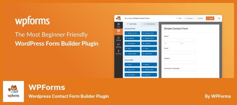 WPForms-Plug-in – WordPress Kontaktformular-Erstellungs-Plug-in