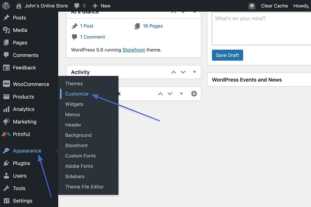 如何使用自定义按钮更改 WordPress 网站标题