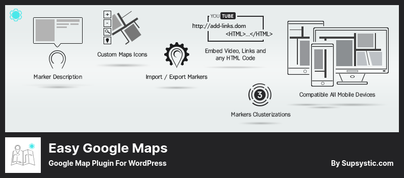 Easy Google Maps Plugin - 适用于 WordPress 的 Google 地图插件