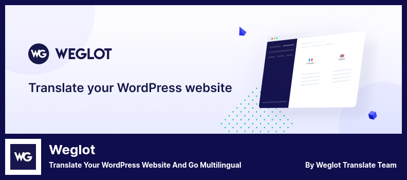 Weglot Plugin - Traduceți site-ul dvs. WordPress și deveniți multilingv