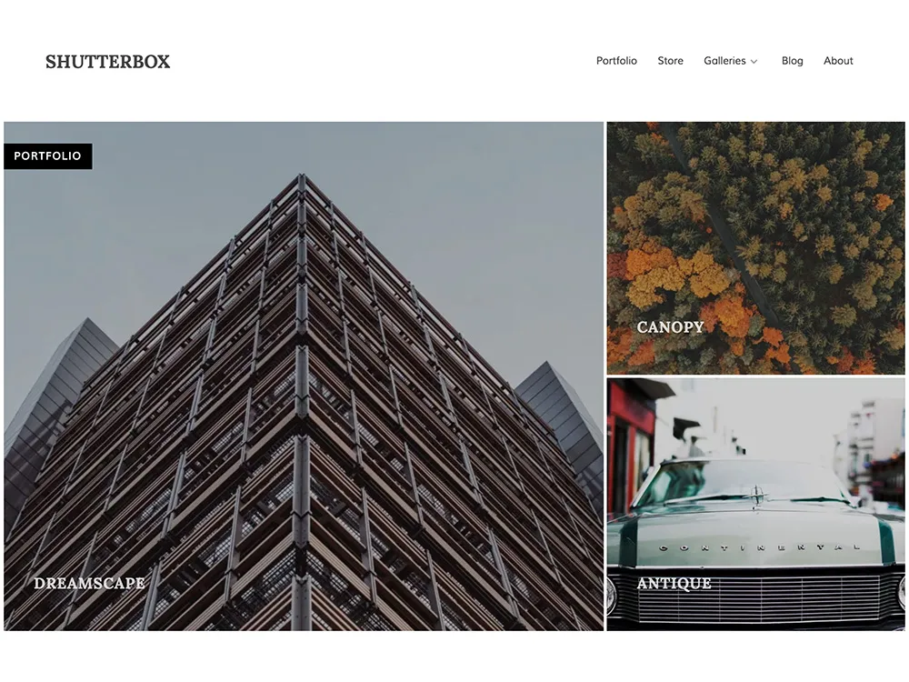 Tema WordPress Shutterbox