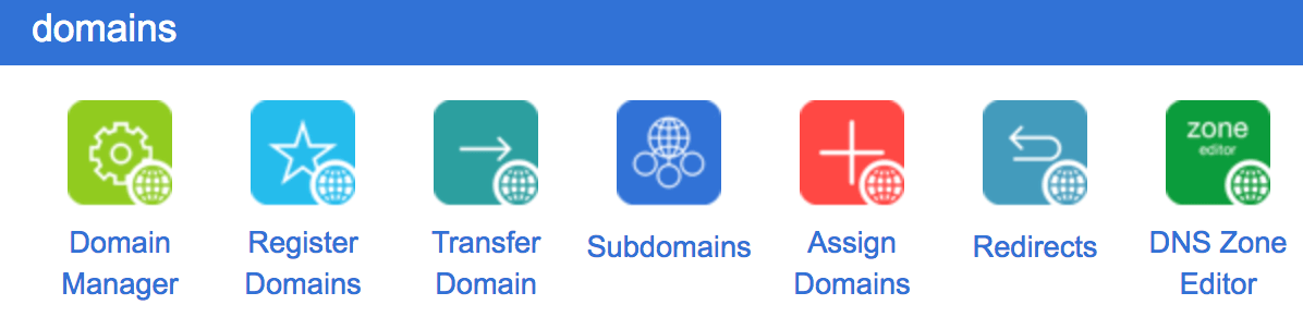 Tab Subdomain di cPanel.