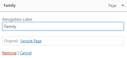 La possibilité de modifier les libellés de navigation de vos pages.