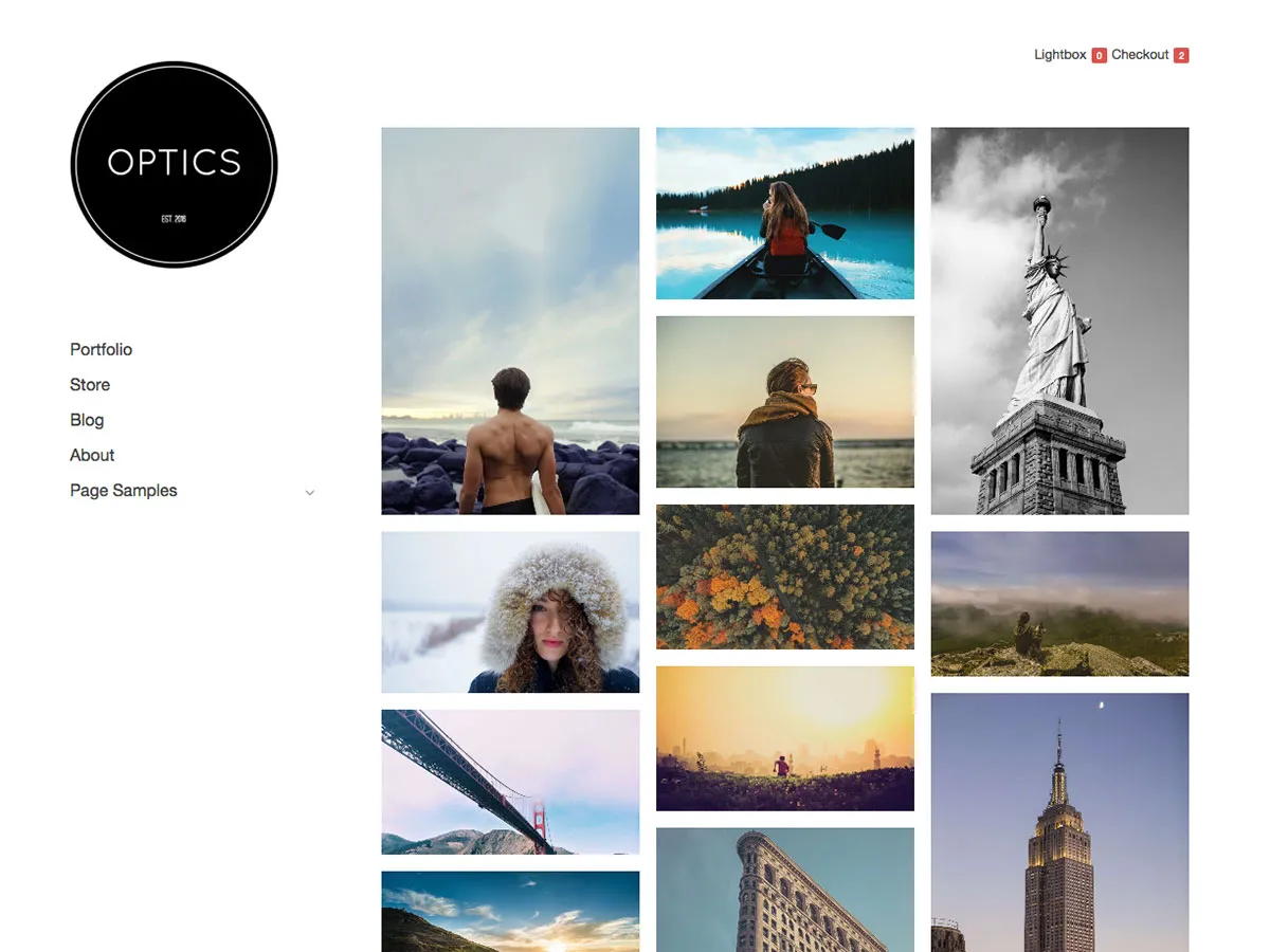 Optik ücretsiz WordPress teması
