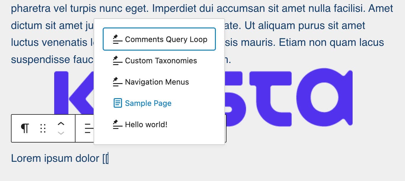 Adicionar links internos no WordPress 6.0 é mais fácil.