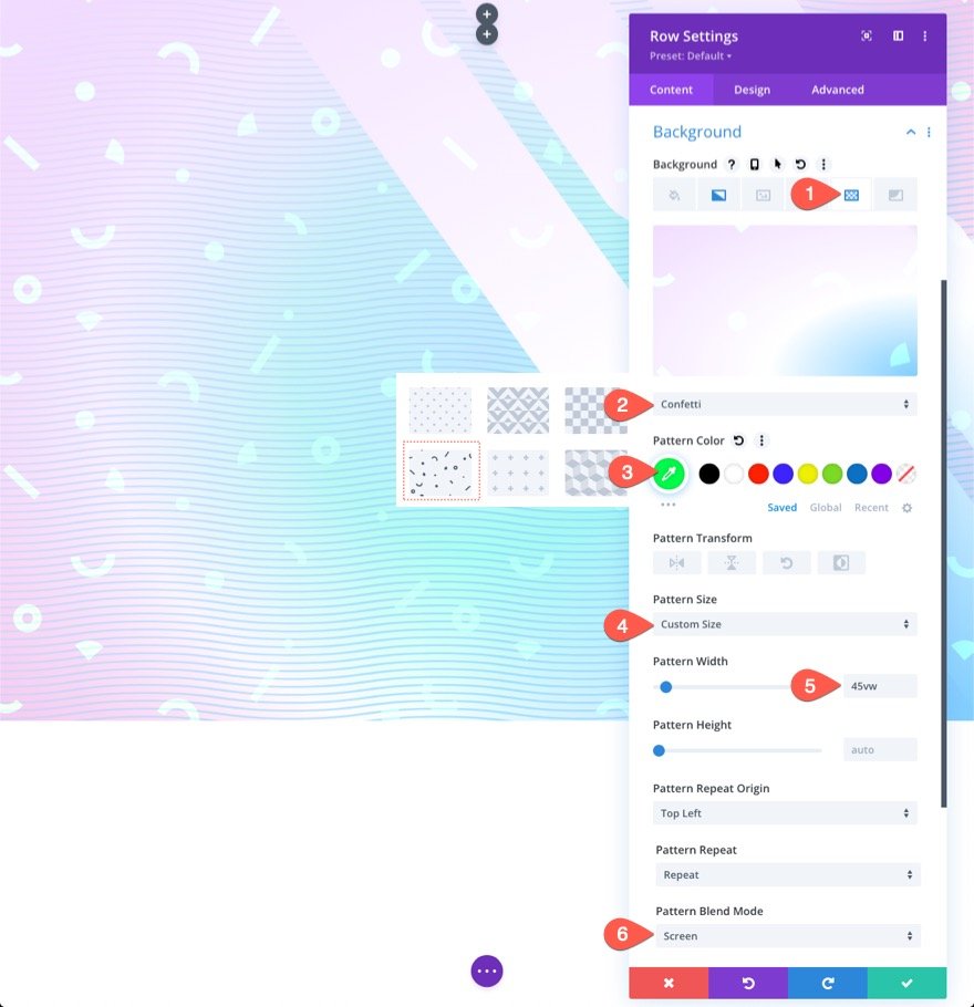 具有两层渐变蒙版和图案的 divi 背景设计
