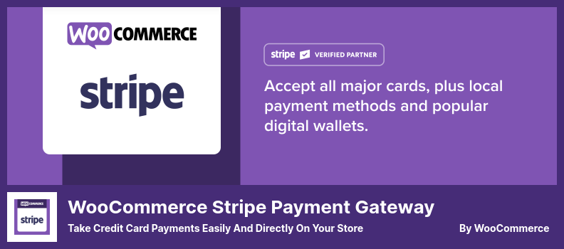 WooCommerce Stripe 결제 게이트웨이 플러그인 - 스토어에서 쉽고 직접 신용 카드 결제