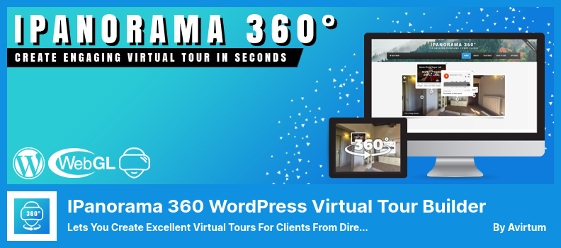 iPanorama 360 WordPress Virtual Tour Builder Plugin - memungkinkan Anda Membuat Tur Virtual Luar Biasa untuk Klien Dari Langsung Di Dalam WordPress