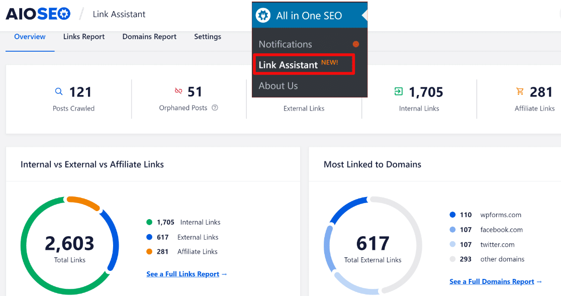 ferramenta assistente de links