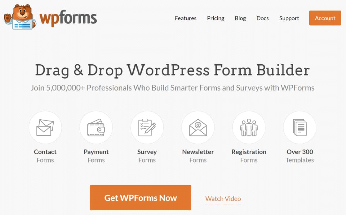 WPforms a casa