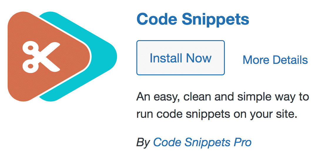 البرنامج المساعد Code Snippets