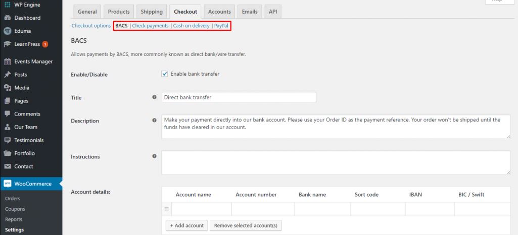 LearnPress WooCommerce Checkout